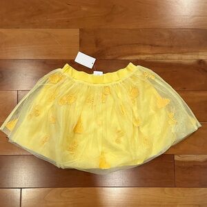 Hanna Andersson Disney Belle!! Yellow Tulle Skirt